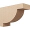 Ekena Millwork 12"W x 36"D x 24"H Classic Alpine Rough Cedar Woodgrain TimberThane Corbel, Primed Tan CORUR12X36X24ALPRCPR - alternate 1